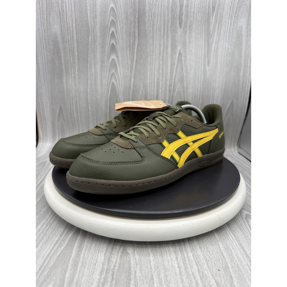 Asics Skyhand OG Mens Size 11 Olive Green Tai Chi Yellow Court Sneakers 1203A451